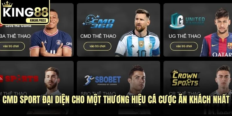 CMD Sport đại diện cho một thương hiệu cá cược ăn khách nhất
