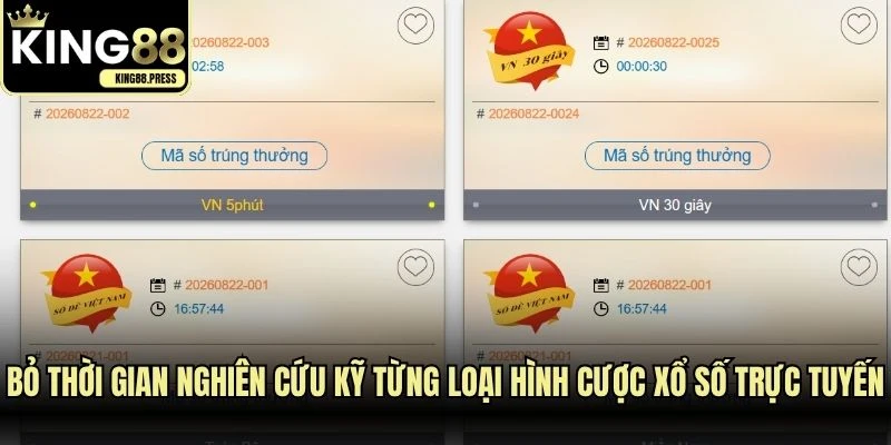Bỏ thời gian nghiên cứu kỹ từng loại hình cược xổ số trực tuyến